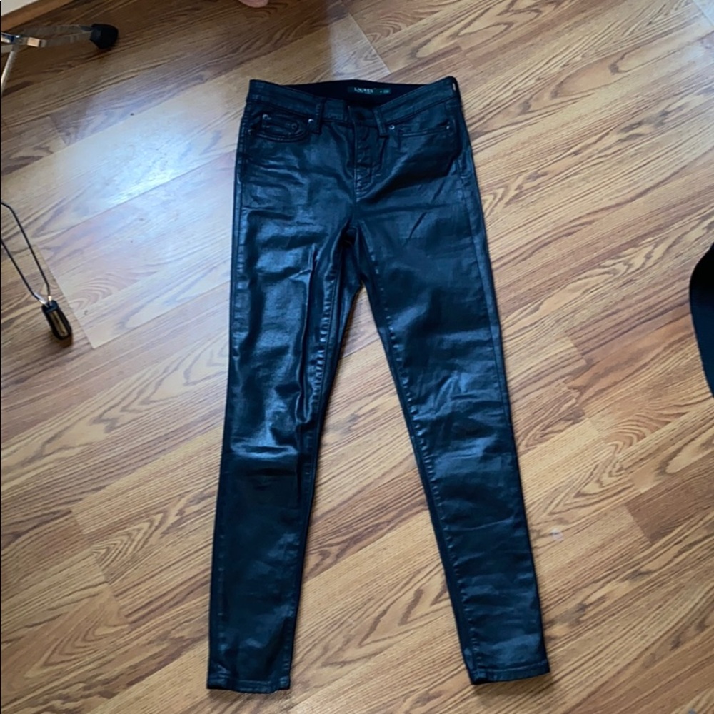 Ralph Lauren pleather jeans